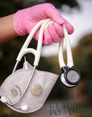 Claudia Posso performing paediatric respiratory therapy